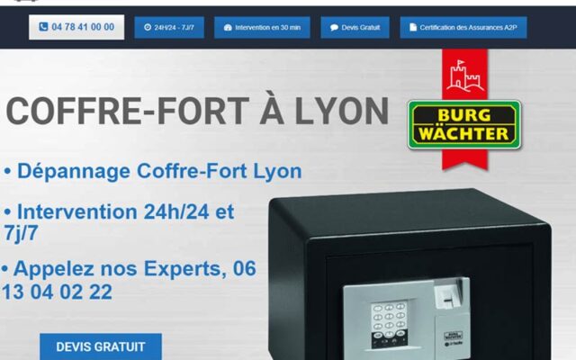 Coffre fort lyon