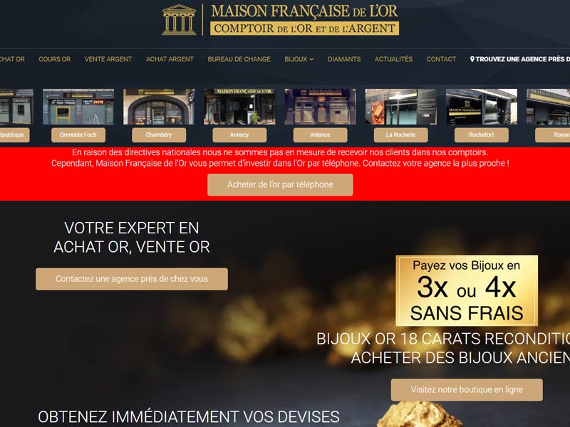 Maison Française de l’Or sur Grenoble