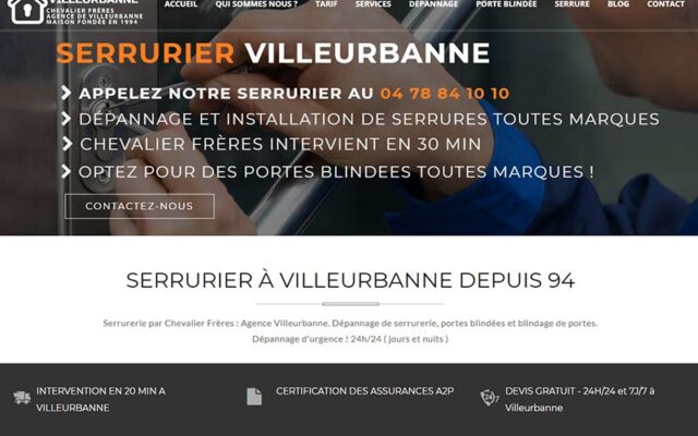 Serrurier Chevalier Frères- Agence de Villeurbanne