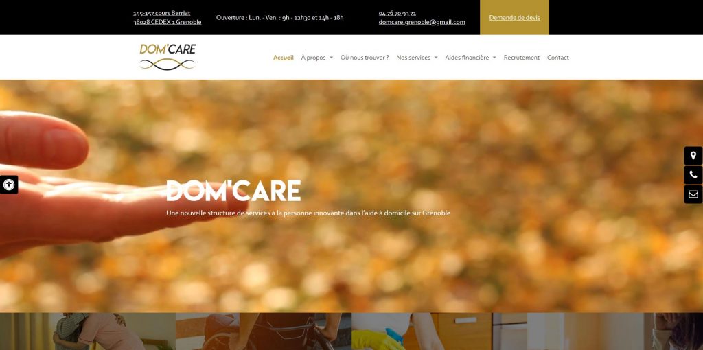 DOM’CARE, aide à domicile à Grenoble