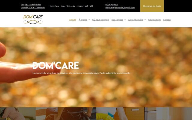 DOM'CARE, aide à domicile à Grenoble