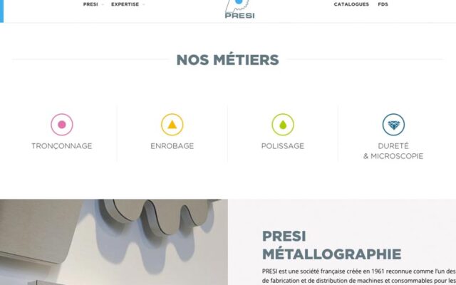 Presi métallographie